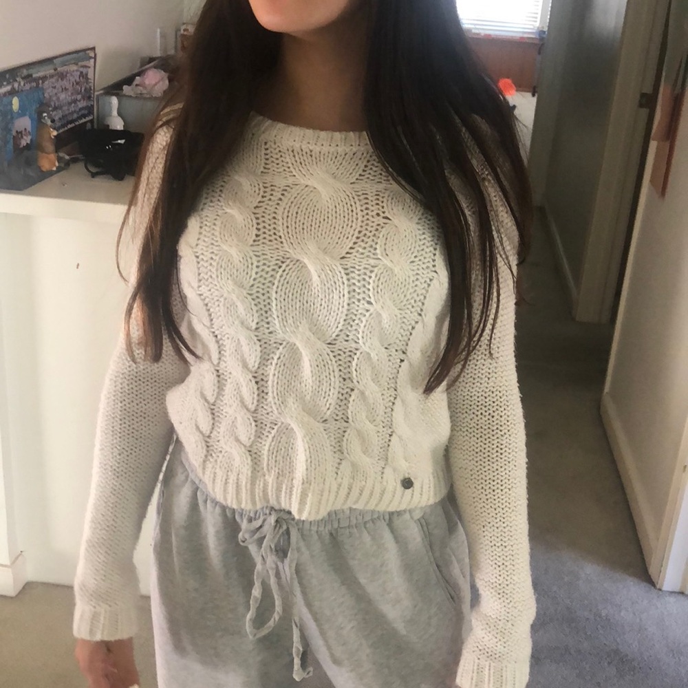 white knit sweater - Picture 1 of 4